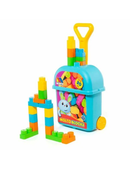 Building Blocks Game Moltó 20 Pieces Trolley