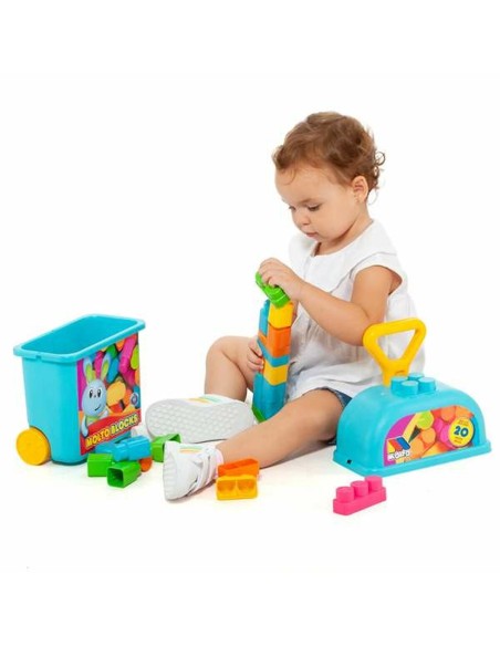 Building Blocks Game Moltó 20 Pieces Trolley