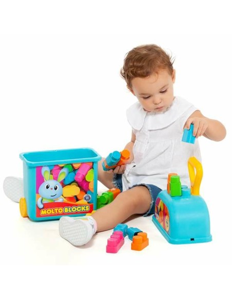 Building Blocks Game Moltó 20 Pieces Trolley