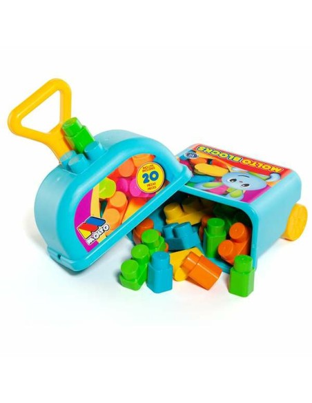 Building Blocks Game Moltó 20 Pieces Trolley