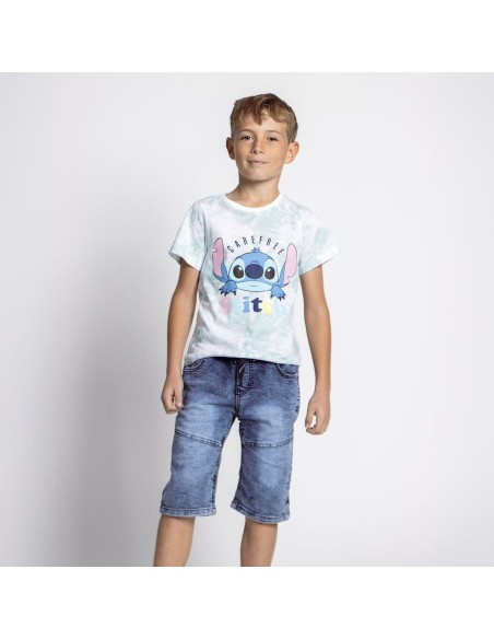 Child's Short Sleeve T-Shirt Stitch Multicolour