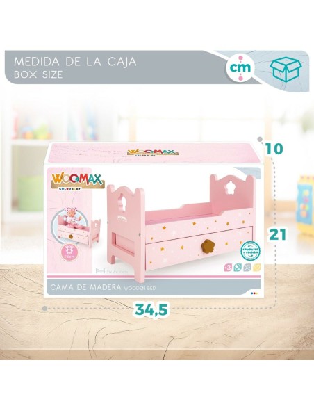 Bed Woomax Pink 4 Units 31 x 20 x 16 cm