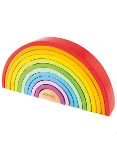 Child's Wooden Puzzle Woomax Rainbow 11 Pieces 2 Units 2