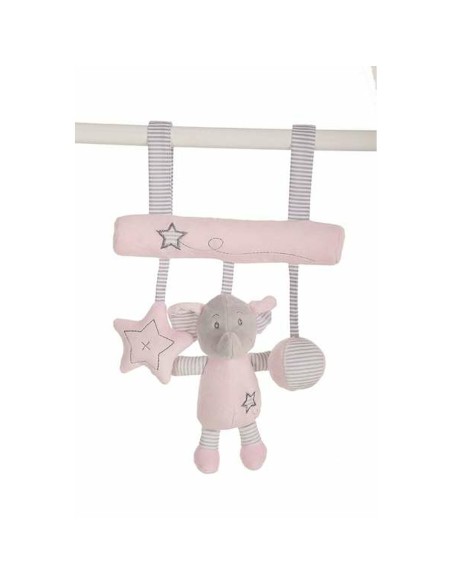 Door Hanger Pink Elephant 25cm Fluffy toy