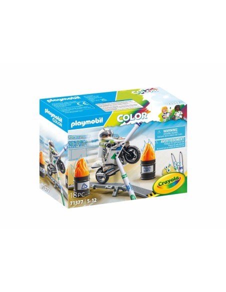 Playset Playmobil Color Motorbike 18 Pieces