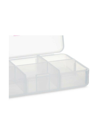 Pillbox with Compartments Berilo HW0929-1 Transparent Plastic 11,5 x 18 x 2,2 cm (12 Units)