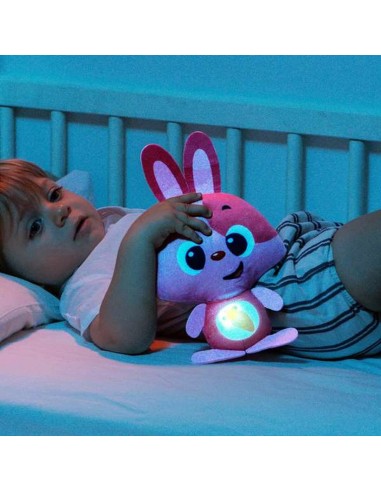 Soft toy with sounds Moltó Gusy luz Baby Bunny Pink 7,5 cm