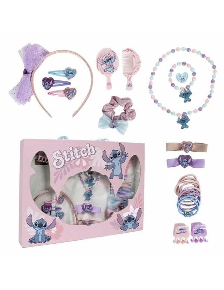 Hair accessories Stitch Pink 24 Pieces