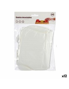 Disposable Gloves Set Transparent Plastic (12 Units)