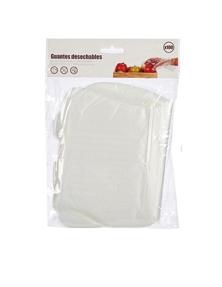 Disposable Gloves Set Transparent Plastic (12 Units)
