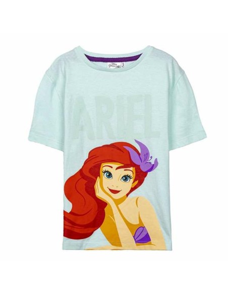 Child's Short Sleeve T-Shirt Disney Princess Light Green 3 Years