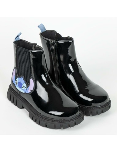 Kids Casual Boots Stitch Black