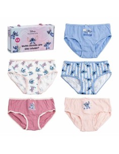 Pack of Girls Knickers Stitch Multicolour