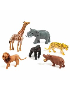 Set of 6 Wild Animals Moltó Plastic 2