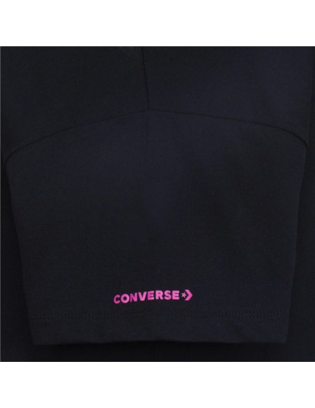 Child's Short Sleeve T-Shirt Converse Boyfriend Graphicrt Black