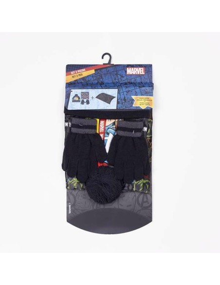 Hat, Gloves and Neck Warmer The Avengers Grey