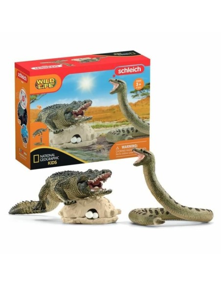 Playset Schleich Alligator/Anaconda Duel Set 4 Pieces