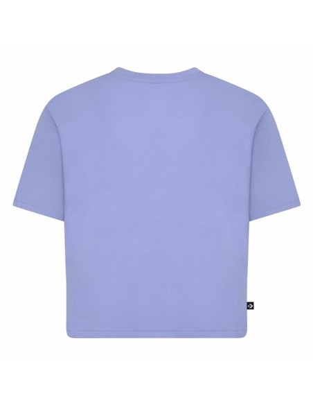 Child's Short Sleeve T-Shirt Converse Chuck Patch Boxy Violet