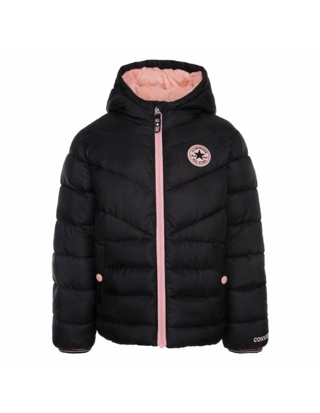 Children's Jacket Converse Solid Mdwt Puffer Black