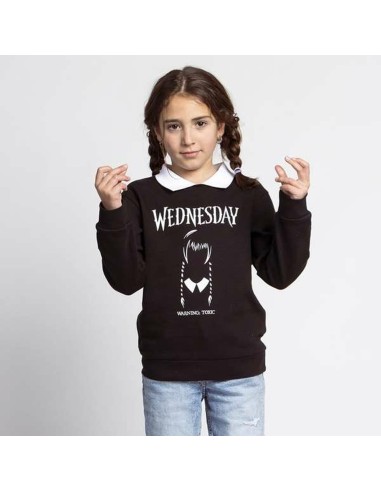 Hoodless Sweatshirt for Girls Wednesday Dark grey
