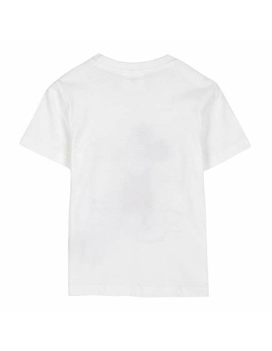 Child's Short Sleeve T-Shirt Mickey Mouse White