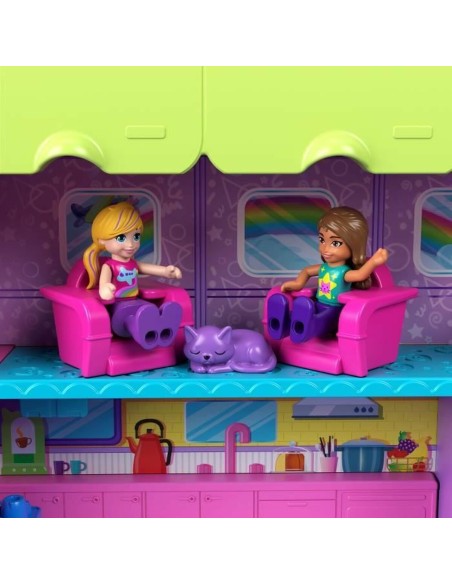 Playset Polly Pocket Transforming Kitten Airplane-Box