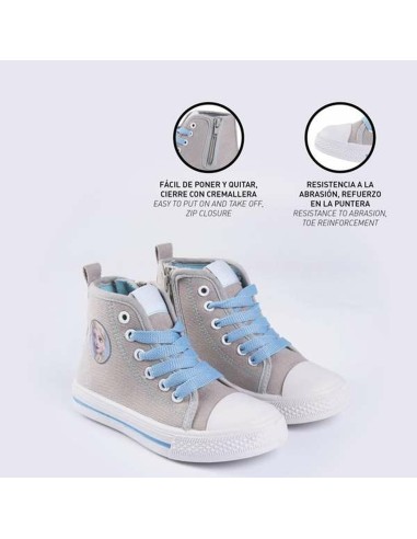 Kids Casual Boots Frozen Grey