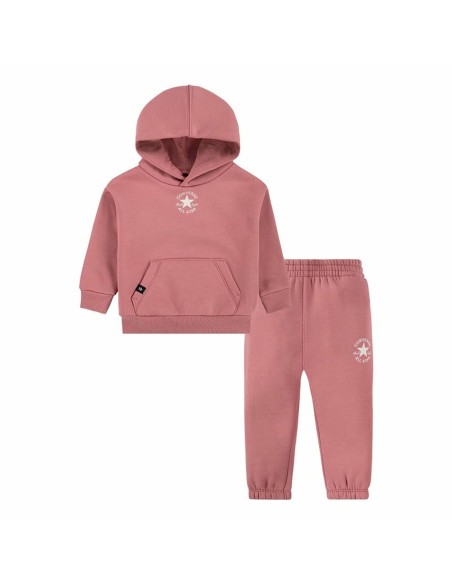 Sports Outfit for Baby Converse Sustainable Core Po Night Flamingo Pink Newborn 2 Pieces