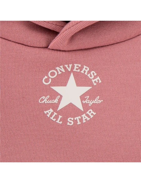 Sports Outfit for Baby Converse Sustainable Core Po Night Flamingo Pink Newborn 2 Pieces
