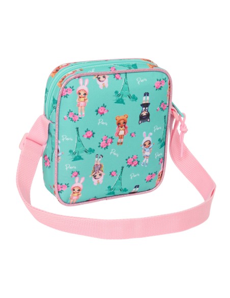 Shoulder Bag Na!Na!Na! Surprise Bunny Pink Turquoise 16 x 18 x 4 cm