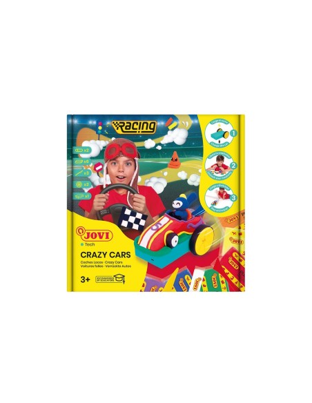 Modelling Clay Game Jovi Crazy Cars Racing Multicolour (1 Piece)