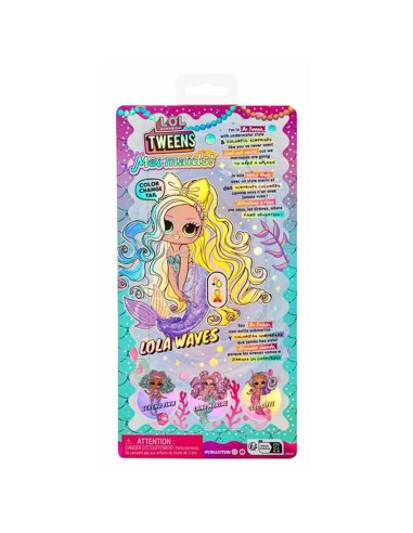 Doll LOL Surprise!  Lola Waves 25,4 x 12,7 x 6,35 cm Mermaid