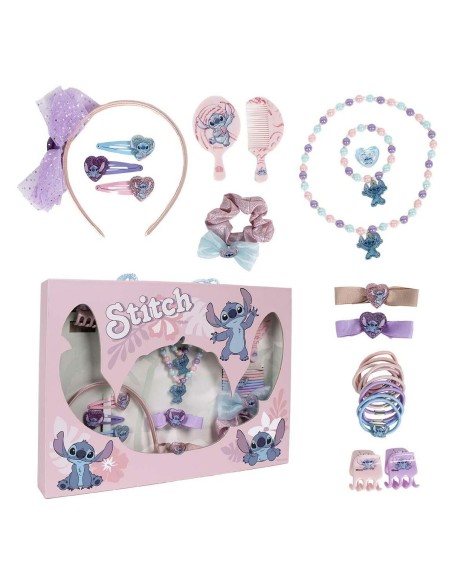 Hair accessories Stitch Pink 24 Pieces