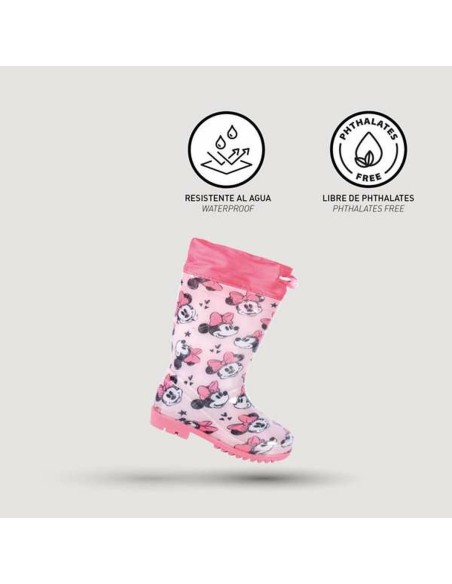 Children's Water Boots Minnie Mouse Pink