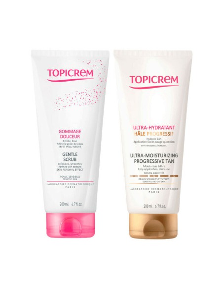 Self-Tanning Body Lotion Topicrem Progressive Tan 2 Pieces