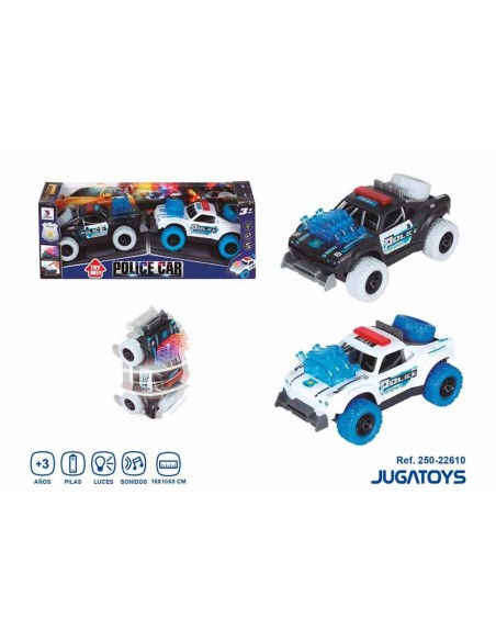Friction Car 16 x 10 x 8 cm Sound Lights 2 Units