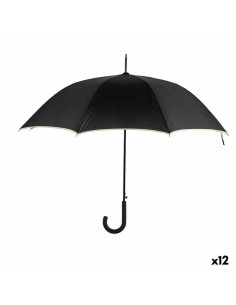 Umbrella Black Cream Metal Fibre 95 x 95 x 86 cm (12 Units)