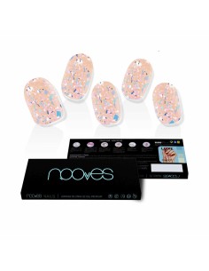 False nails Nooves Peach Galettes Gel Self-adhesives metal