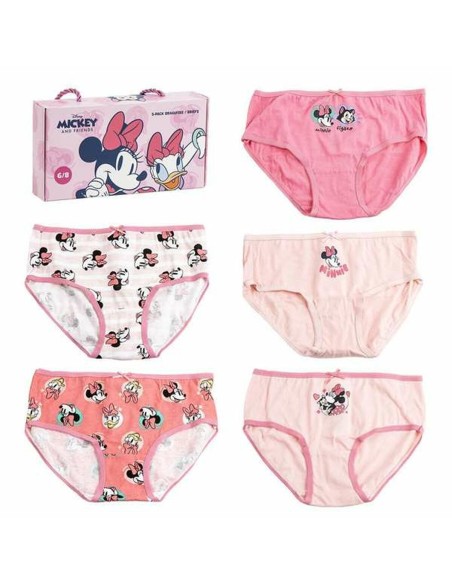 Pack of Girls Knickers Minnie Mouse Multicolour