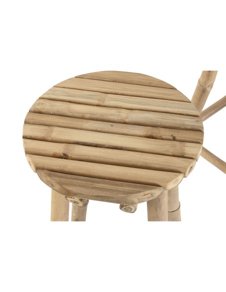 Table set with 2 chairs Home ESPRIT Bamboo 50 x 50 x 105 cm