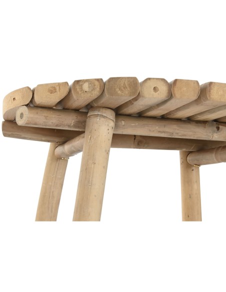 Table set with 2 chairs Home ESPRIT Bamboo 50 x 50 x 105 cm