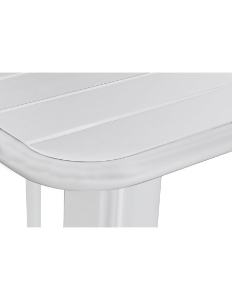 Table set with 2 chairs Home ESPRIT White Metal polypropylene 60 x 60 x 102 cm