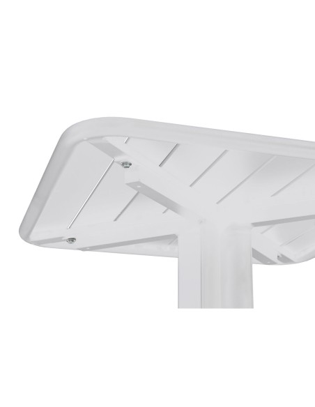 Table set with 2 chairs Home ESPRIT White Metal polypropylene 60 x 60 x 102 cm