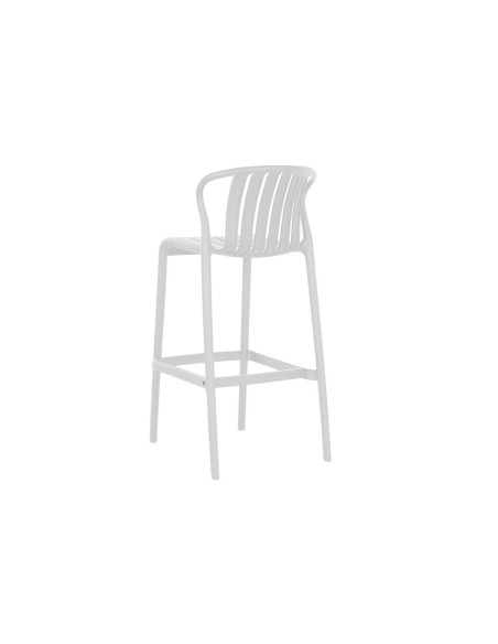 Table set with 2 chairs Home ESPRIT White Metal polypropylene 60 x 60 x 102 cm