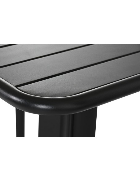 Table set with 2 chairs Home ESPRIT Black Metal polypropylene 60 x 60 x 102 cm