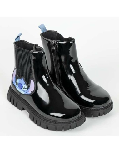 Kids Casual Boots Stitch Black