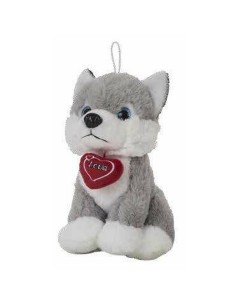 Fluffy toy Husky Heart 28 cm