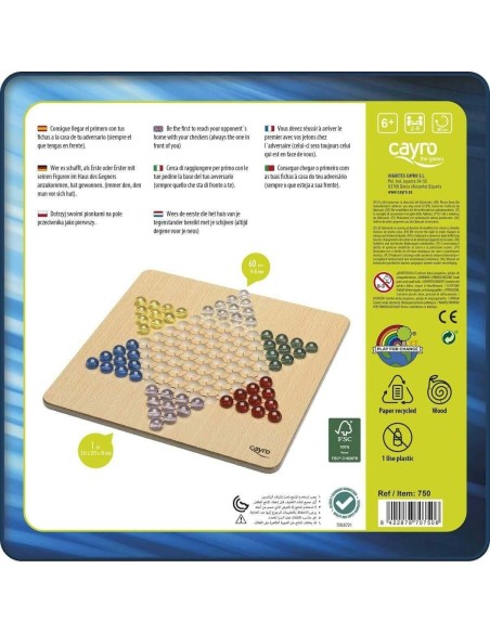 Chinese Checkers Cayro Multicolour 250 g