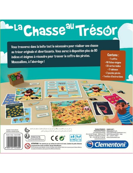Board game Clementoni The treasure hunt (FR) + 6 Years Multicolour
