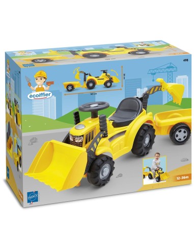 Tricycle Ecoiffier Carrier Yellow Tractor
